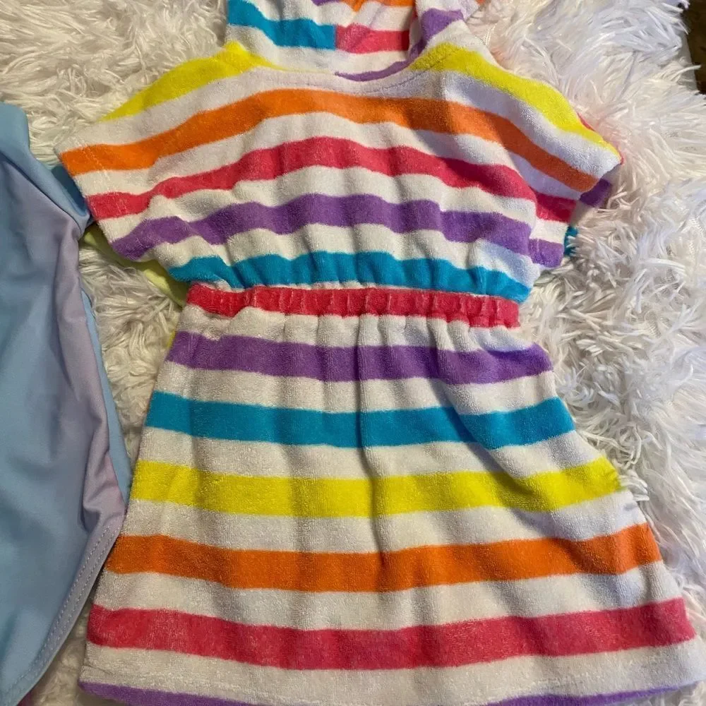 Children’s Place 6-9M Swim Coverup & *NWOT* Shein 6-12M Swim Rash Guard